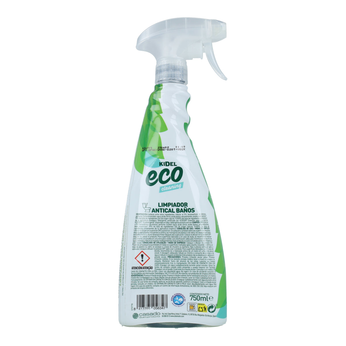 Spray do czyszczenia łazienek Kidel Mimidu ECO 750 ml