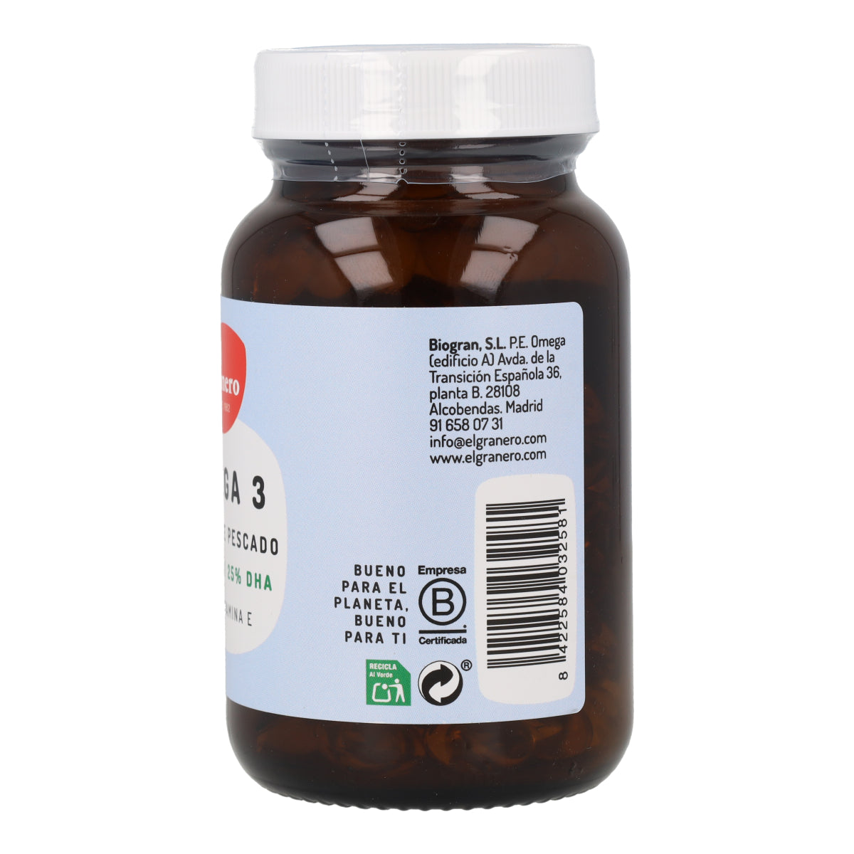 Omegran 3 Plus El granero 90 kapsułek 705 mg