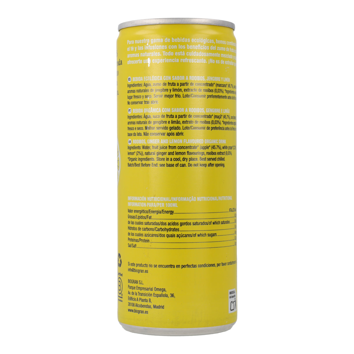 Napój imbirowy, cytrynowy i rooibos Cupper 250 ml