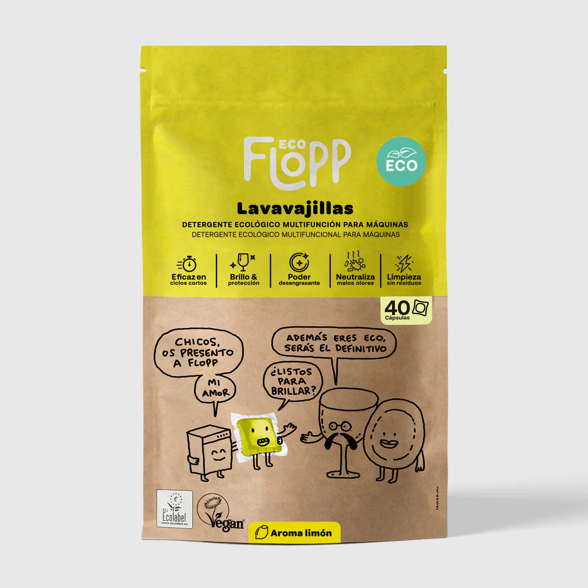 Żel do mycia naczyń ECO Flopp 40 kapsułek