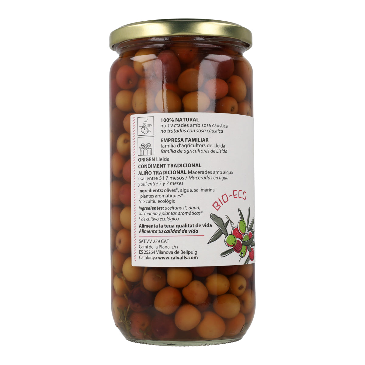 Oliwki Arbequina ECO Cal Valls 720 g