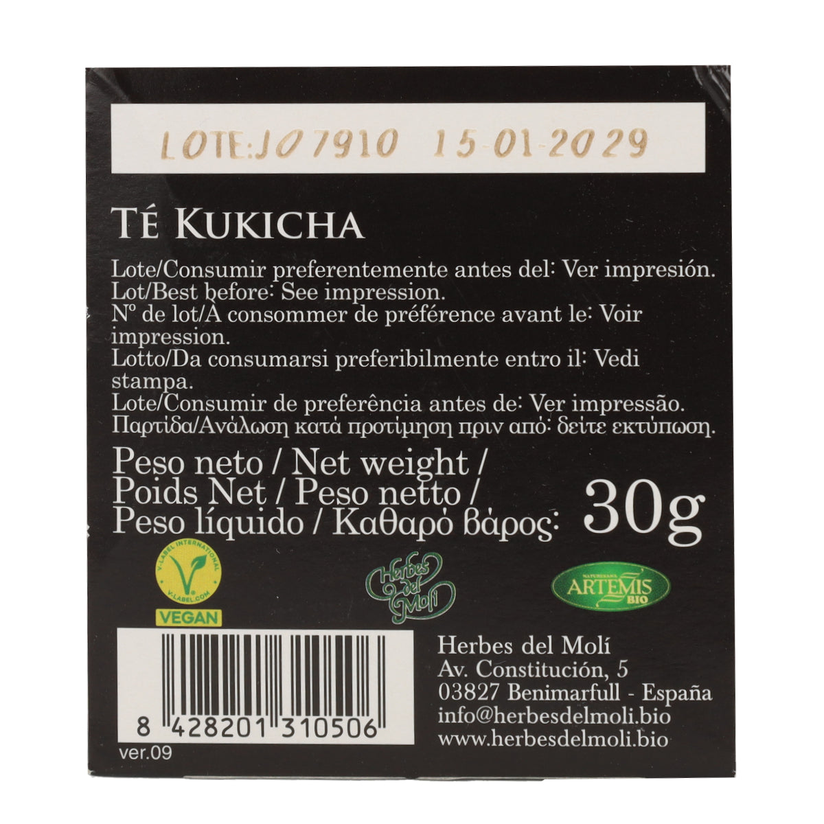 Herbata Kukicha Artemis Bio 20 torebek