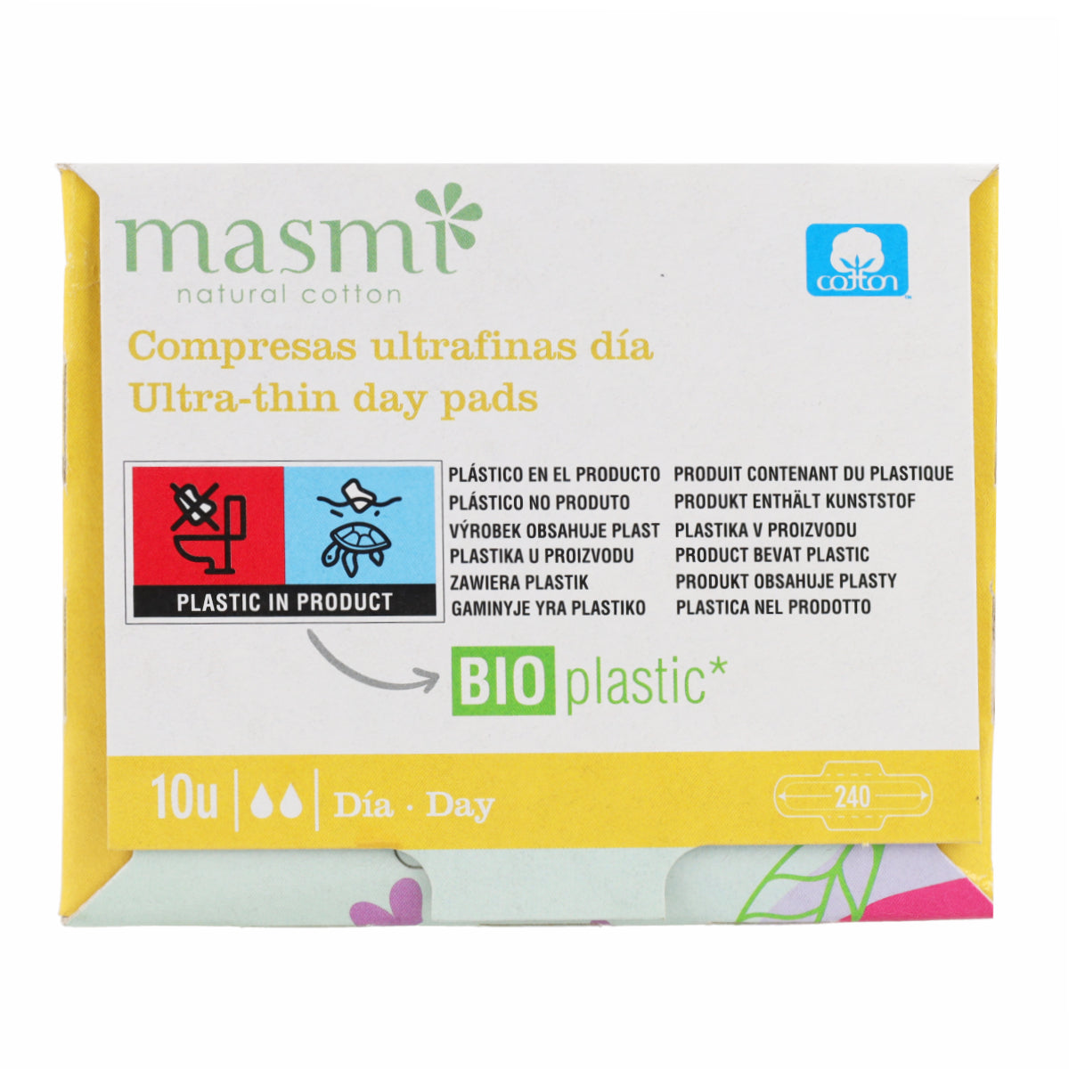 Podpaski ultra z 100% bawełny Masmi 10 szt.