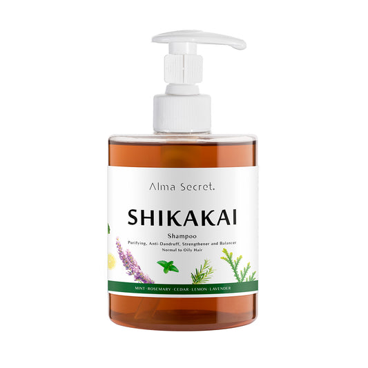Szampon Shikakai (przeciw wypadaniu włosów, łupieżowi i zapaleniu skóry) Alma Secret 500 ml