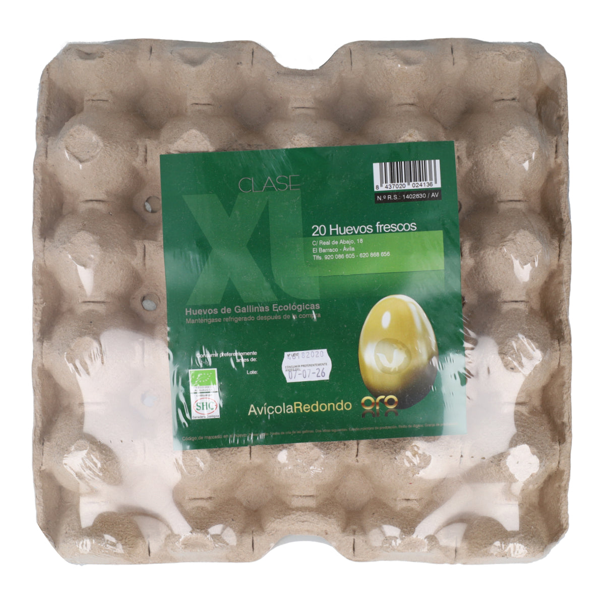 20x ekologiczne jajka XL Granja Redondo