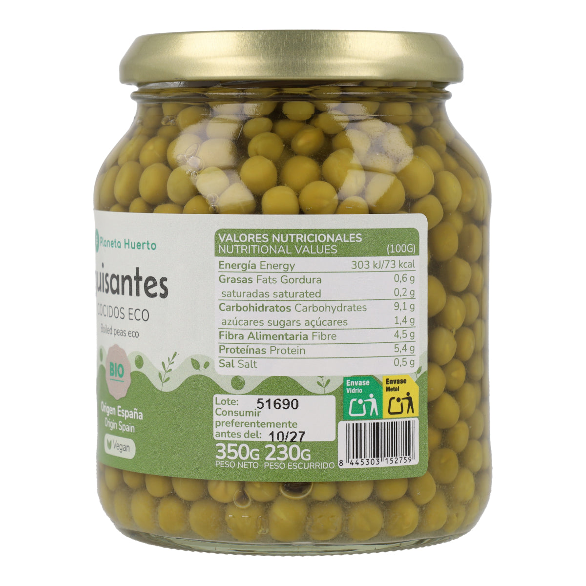 Groszek ECO Planeta Huerto 320 g