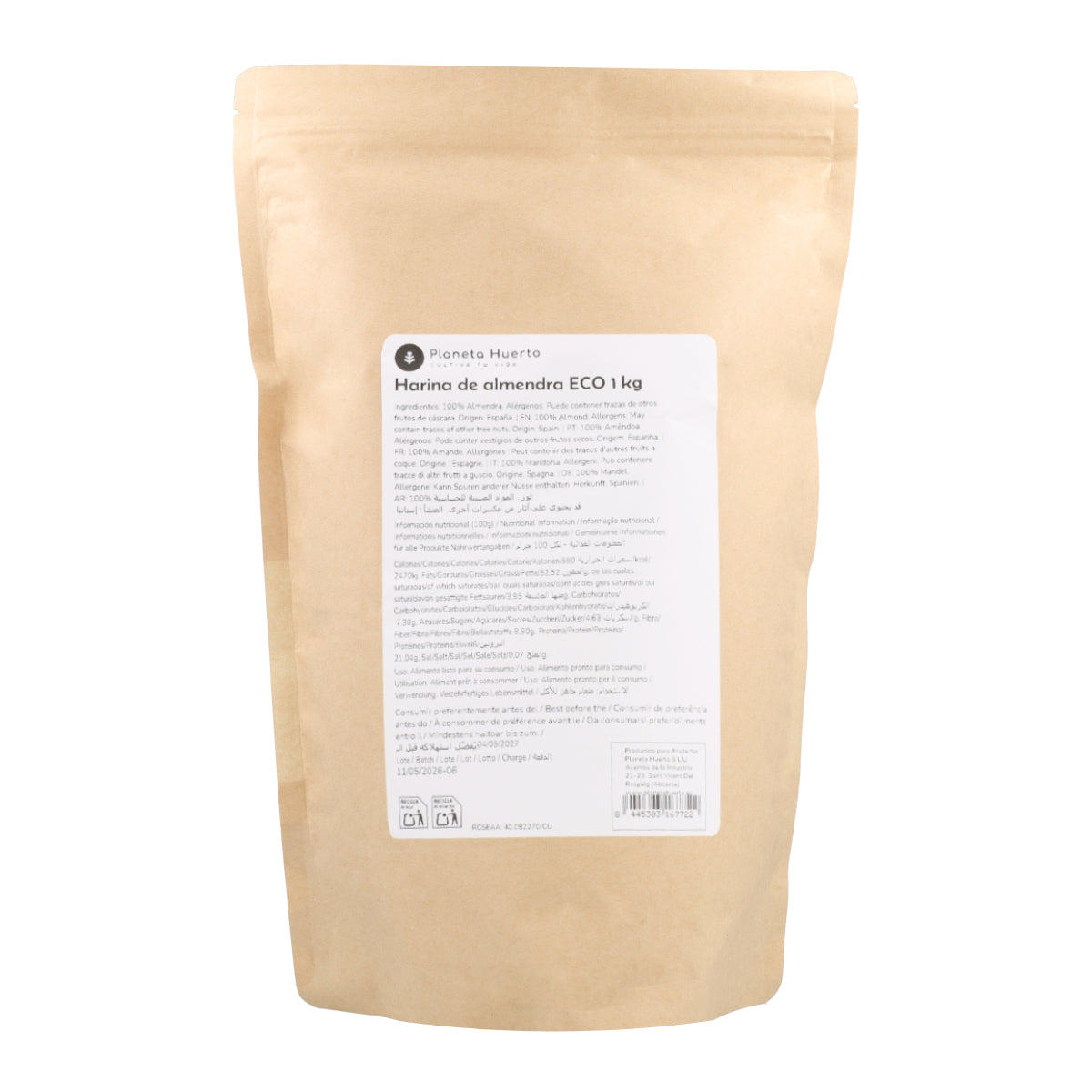 Mąka migdałowa ECO Planeta Huerto 1 kg