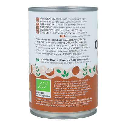 Skoncentrowany krem kokosowy ECO Planeta Huerto 400 ml