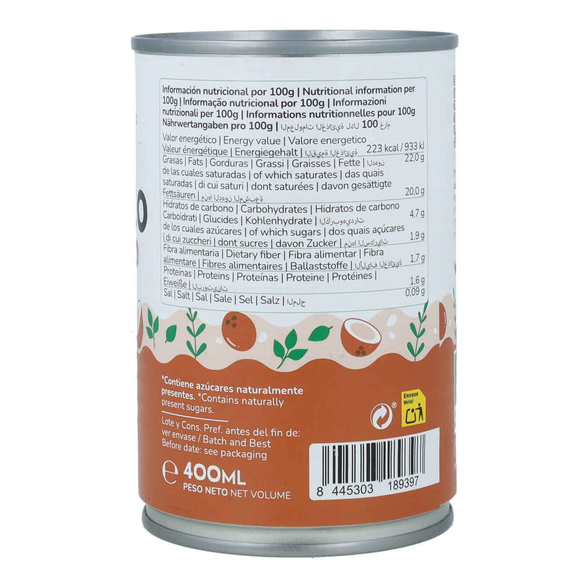 Skoncentrowany krem kokosowy ECO Planeta Huerto 400 ml