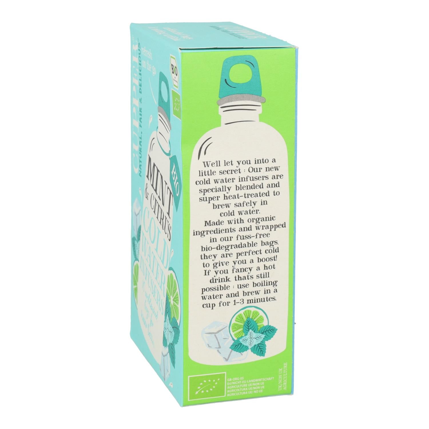 Infusion Fria De Menta Y Citricos Bio Cupper 10 Bolsas