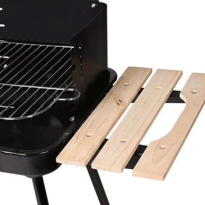 Barbacoa Carbón Rect. Carro Negro 67 X 38 X 83 Cm Ldk Garden