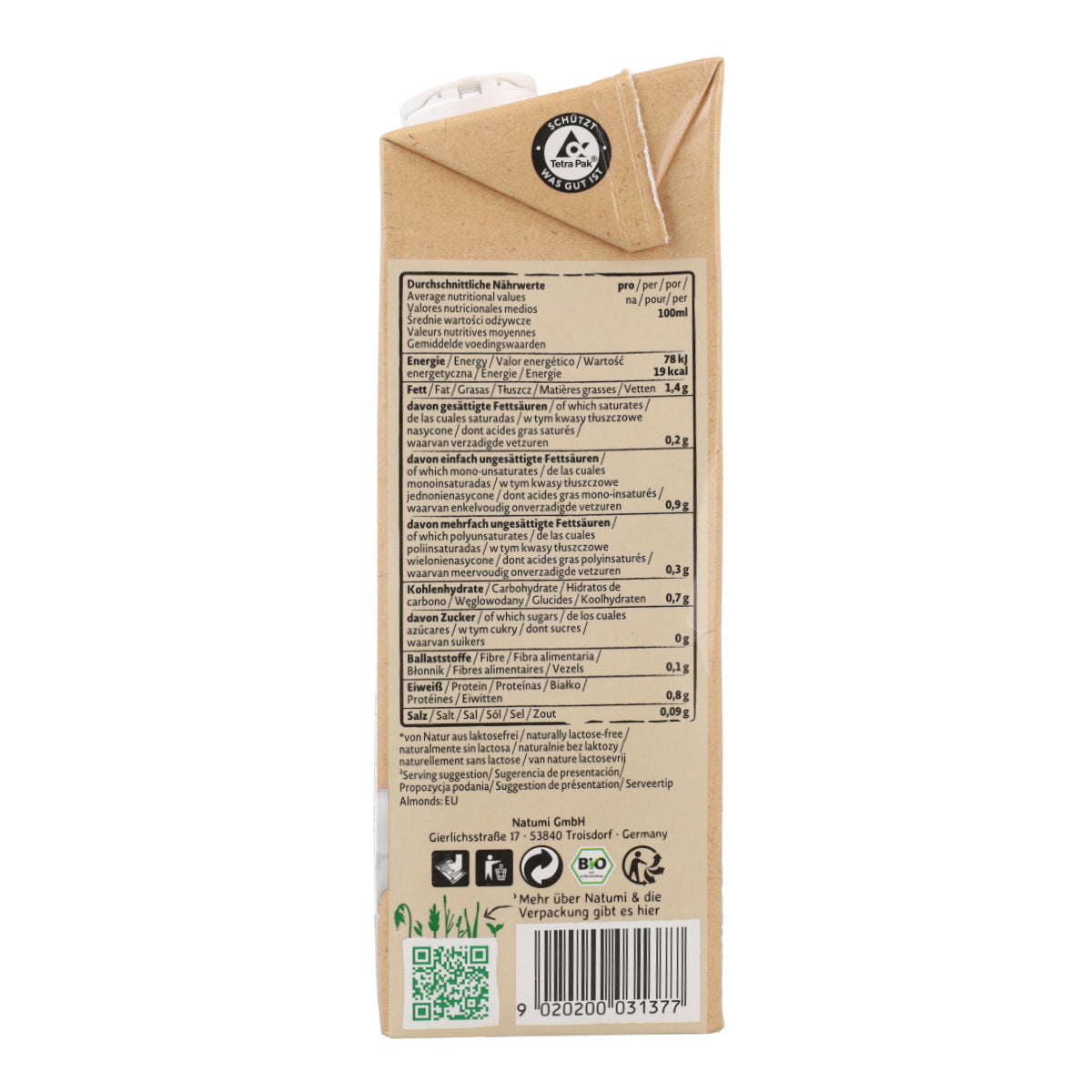 Napój migdałowy Barista BIO Natumi 1 l