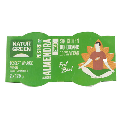 Deser migdałowo-kakaowy NaturGreen,  2 x 125 g