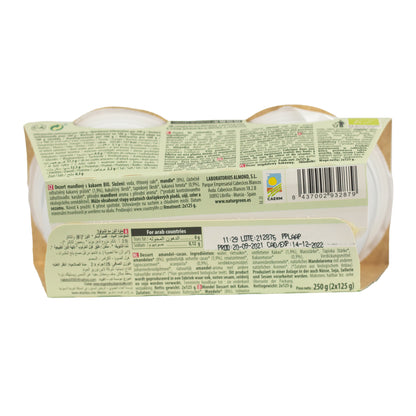 Deser migdałowo-kakaowy NaturGreen,  2 x 125 g