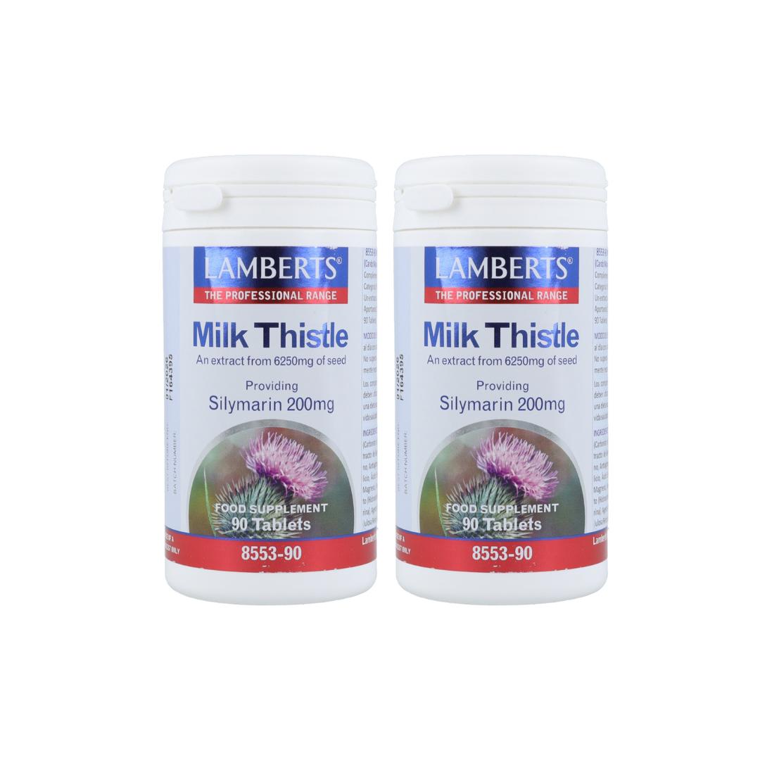 Pack 2x Cardo Mariano 6250  mg Lamberts, 90 tabletas