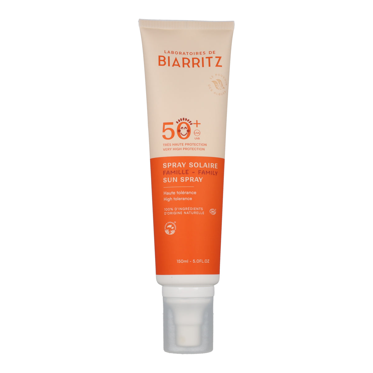 Spray do opalania na twarz i ciało SPF 50+ Biarritz 150 ml