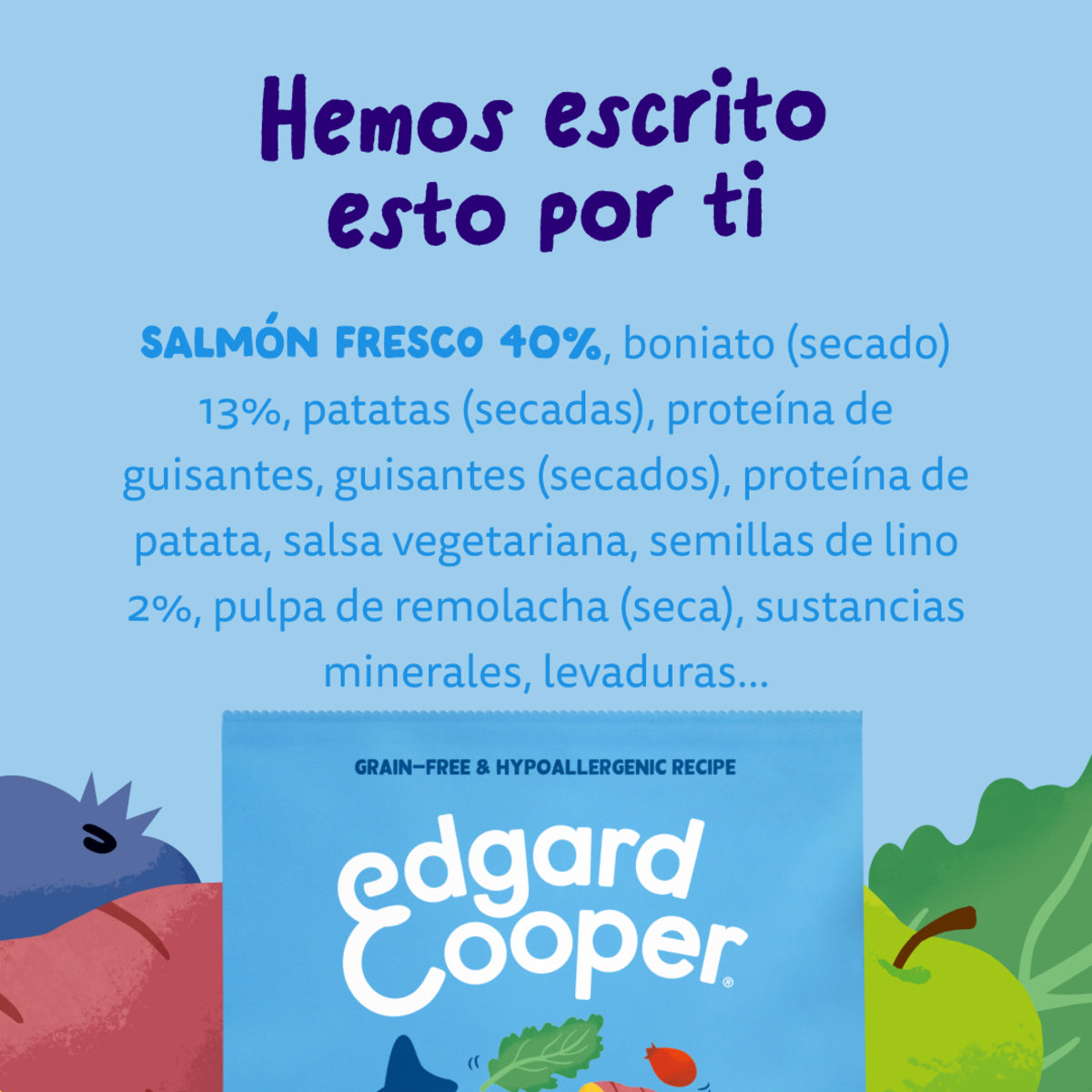Karma dla psów z norweskim łososiem Edgard & Cooper 1 kg