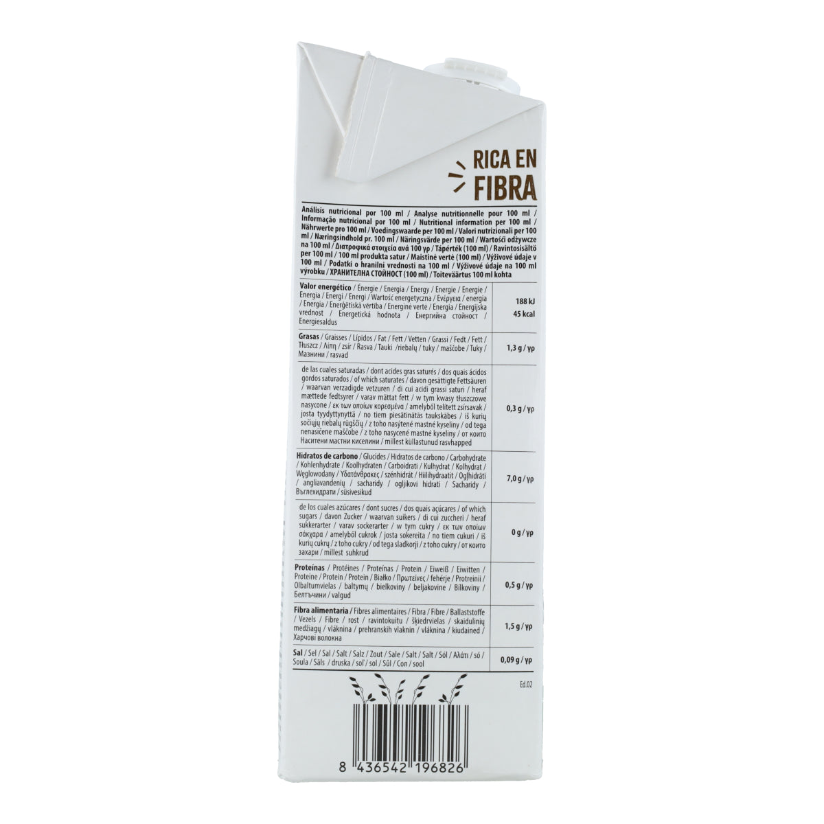 Napój z pełnego ziarna owsa 0% cukrów Bio NaturGreen 1 l