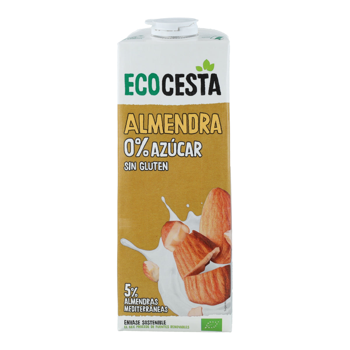 Napój roślinny z migdałów 0% cukru Bio, 1 l Ecocesta