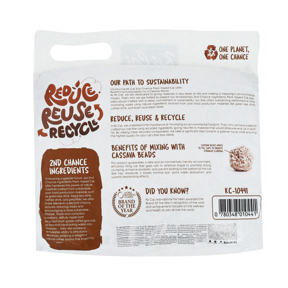 Zestaw Cat Arena Eco 2nd Chance - Coffee Beans (Natural) 2,5 kg Nasiona kawy, grochu i manioku