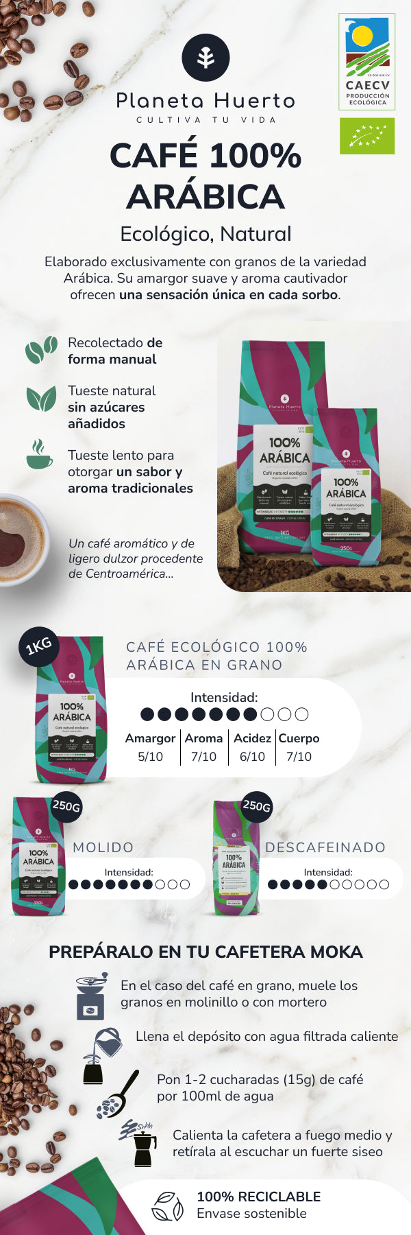 100% Arabica Kawa mielona Planet Orchard Eco 250 g