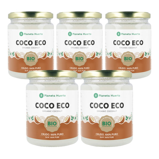 Zestaw 5x olej kokosowy ECO Planeta Huerto 430 ml