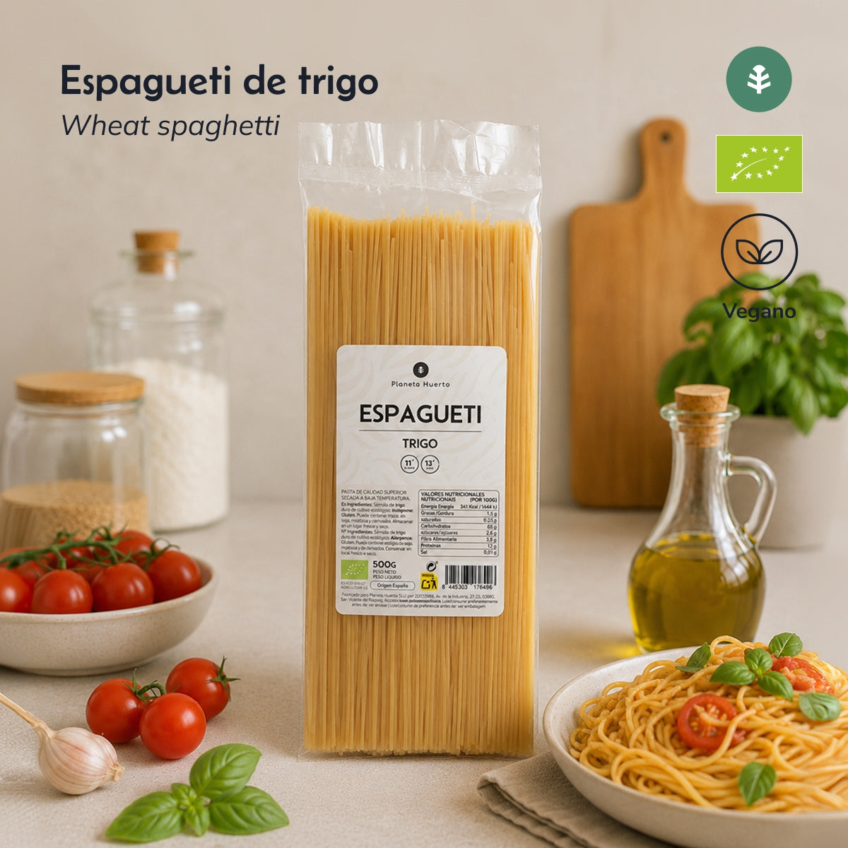 Spaghetti z pszenicy ECO Planeta Huerto 500gr