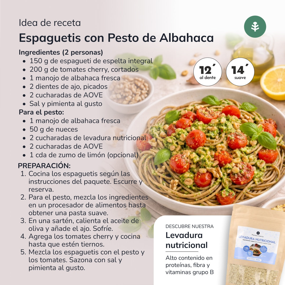 Pełnoziarniste spaghetti orkiszowe ECO Planeta Huerto 500gr