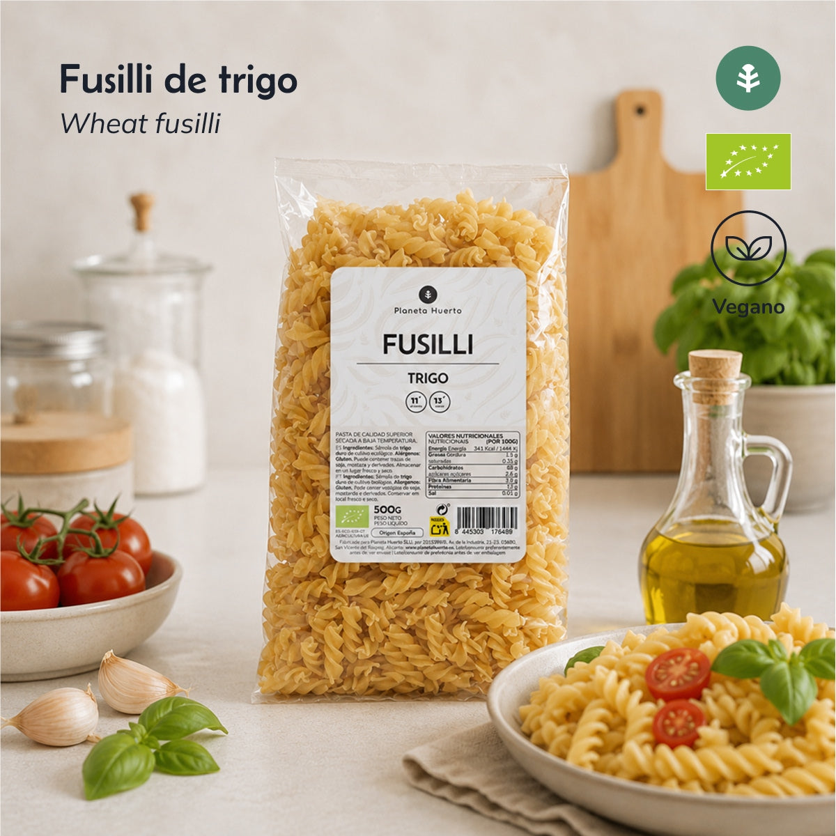 Fussilli z pszenicy ECO Planeta Huerto 500gr