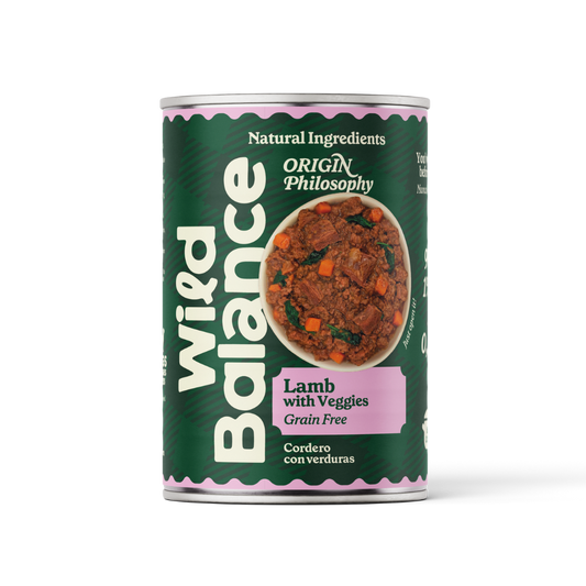 Kompletne menu BARF z jagnięciną dla psów, Wild Balance, 400 g