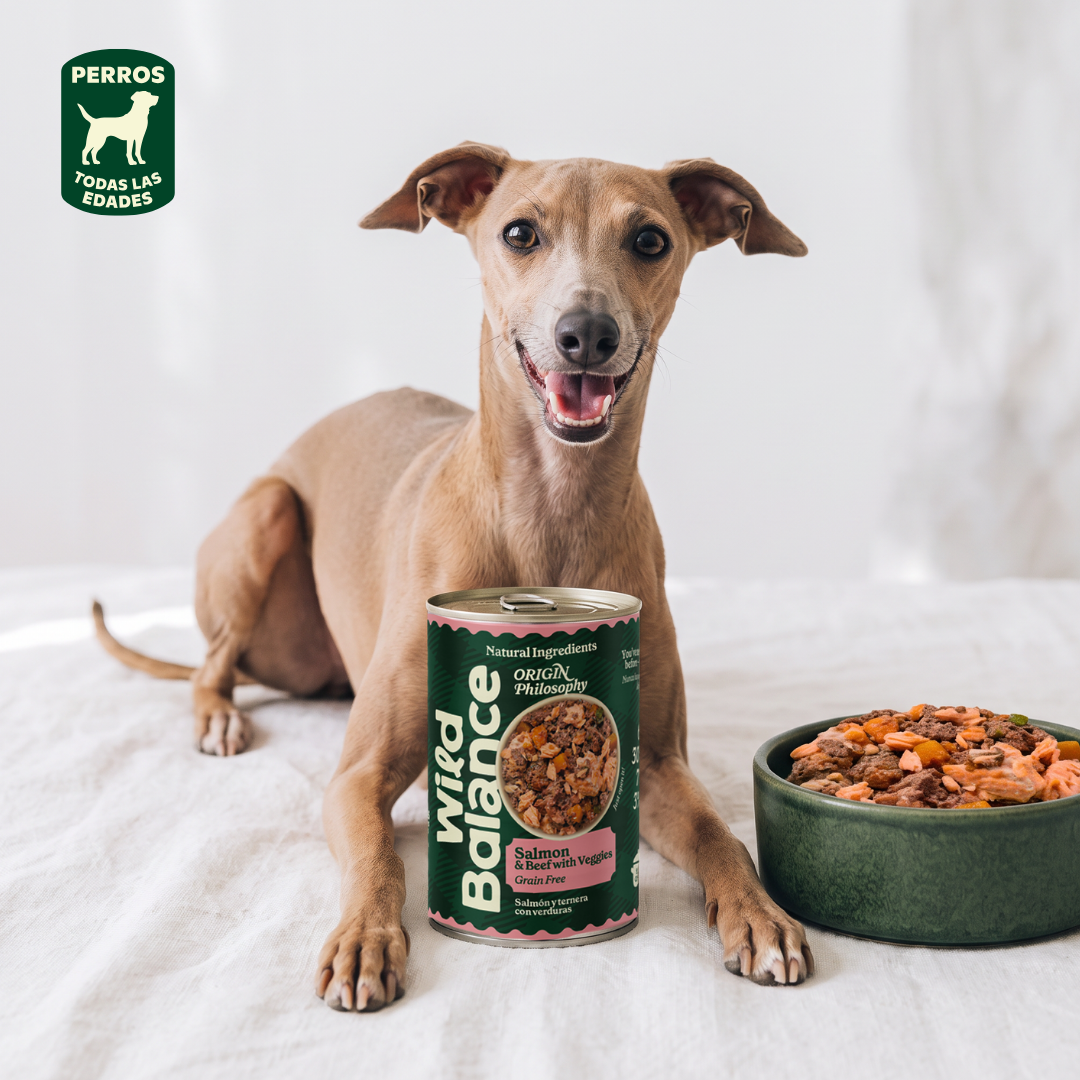 Puszka z łososiem i cielęciną BARF dla psów Wild Balance 400 g