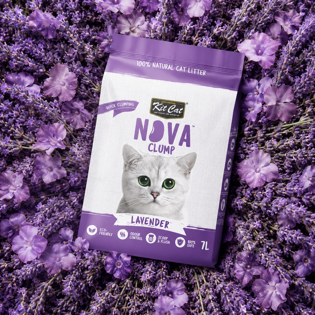 Zestaw Cat Arena Eco SoyaClump - Lavender 7 L Żwirek dla kotów