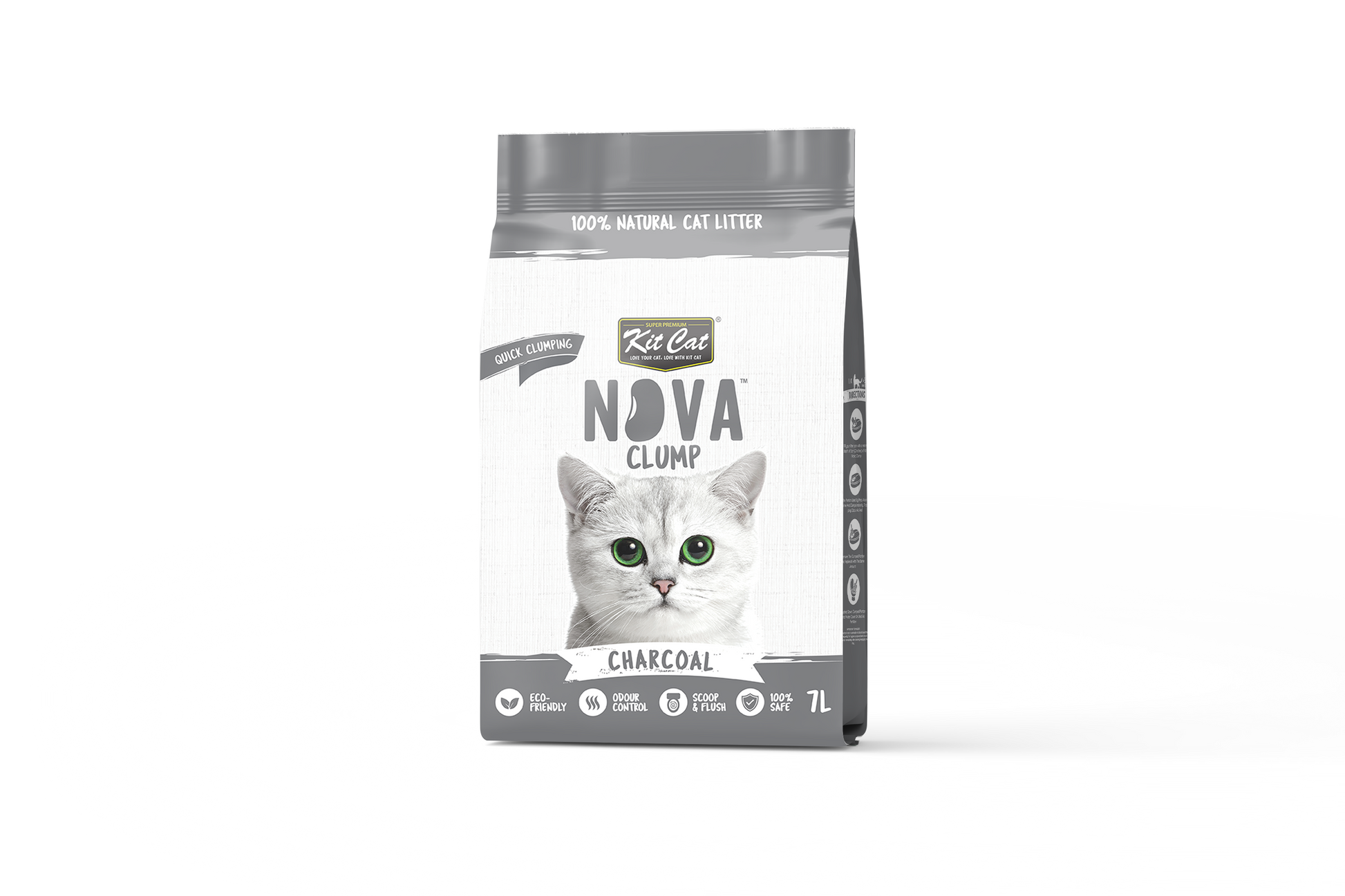 Zestaw Cat Arena Eco SoyaClump - Charcoal 7 l Żwirek dla kotów
