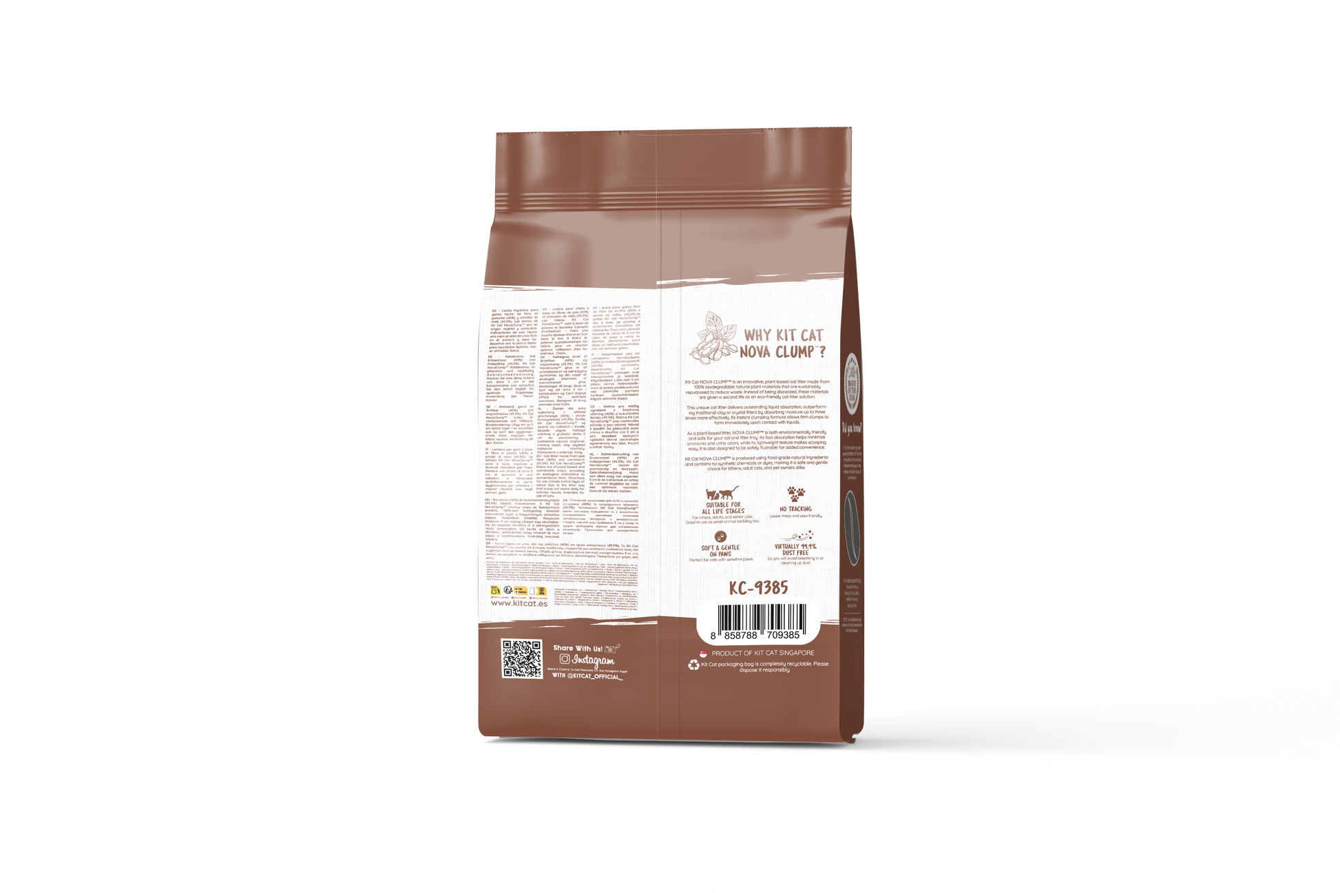 Zestaw Cat Arena Eco SoyaClump - Coffee 7 l Żwirek dla kotów