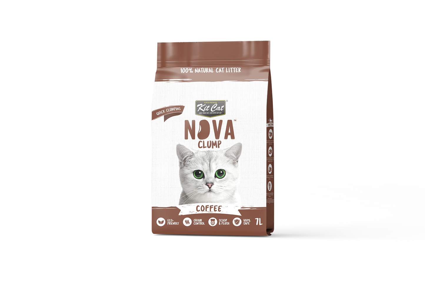 Zestaw Cat Arena Eco SoyaClump - Coffee 7 l Żwirek dla kotów