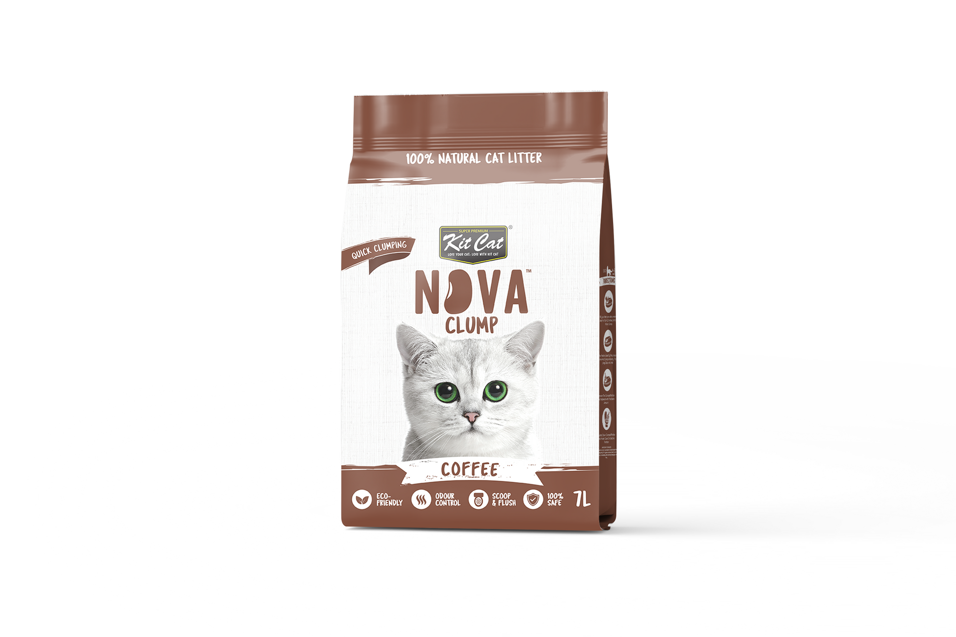 Zestaw Cat Arena Eco SoyaClump - Coffee 7 l Żwirek dla kotów