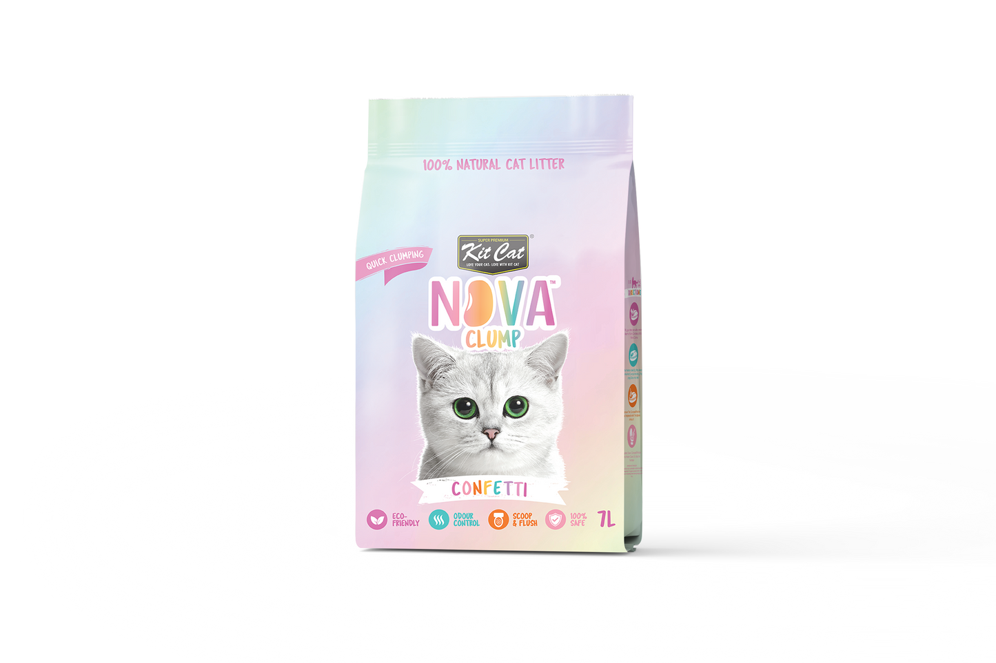 Zestaw Cat Arena Eco SoyaClump - Confetti 7 L Żwirek dla kotów