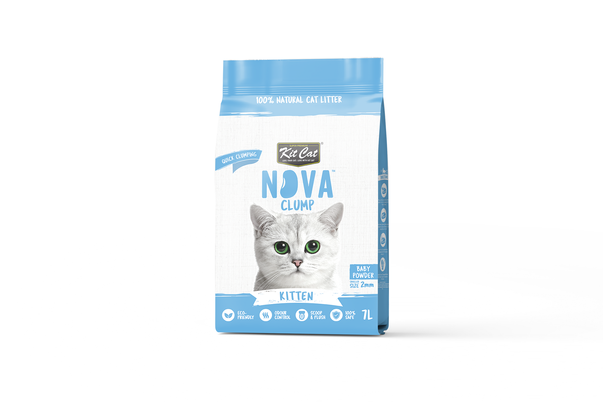 Zestaw Cat Arena Eco SoyaClump - Kitten Baby Powder 7 l Żwirek dla kotów