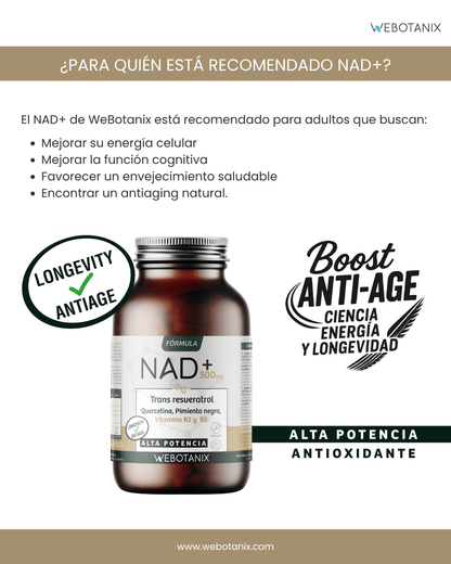 NAD+ 300 mg Trans Resweratrol WEBOTANIX 60 kapsułek
