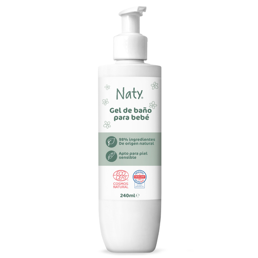 Żel do kąpieli dla niemowląt 0m+ Naty 240 ml
