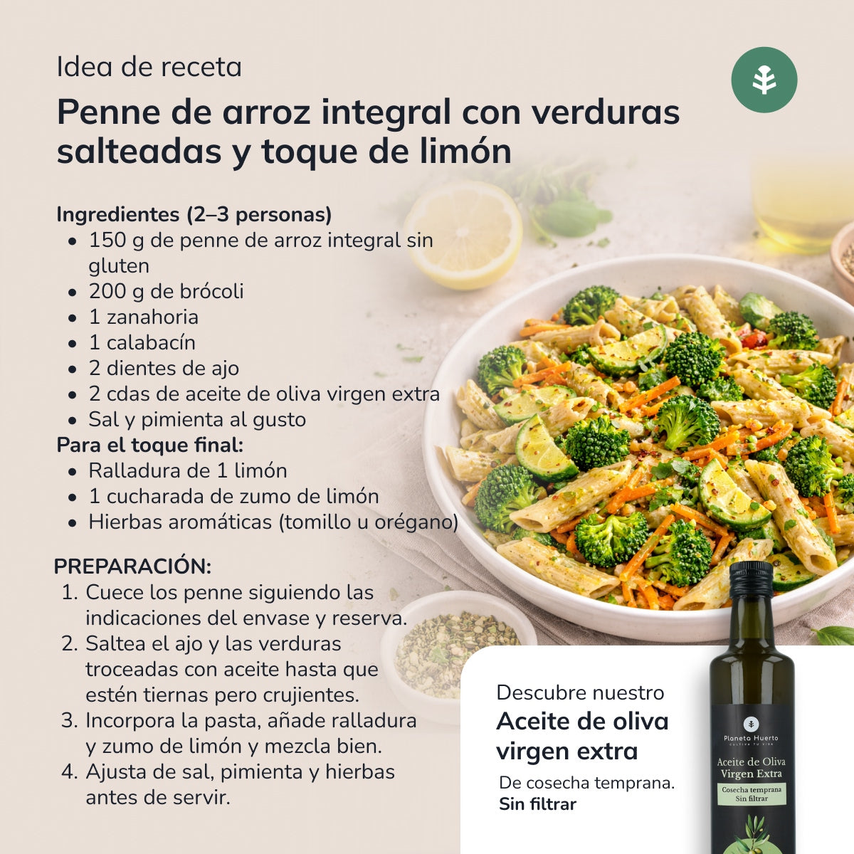 Makaron z brązowego ryżu ECO bezglutenowy Planeta Huerto 500 g