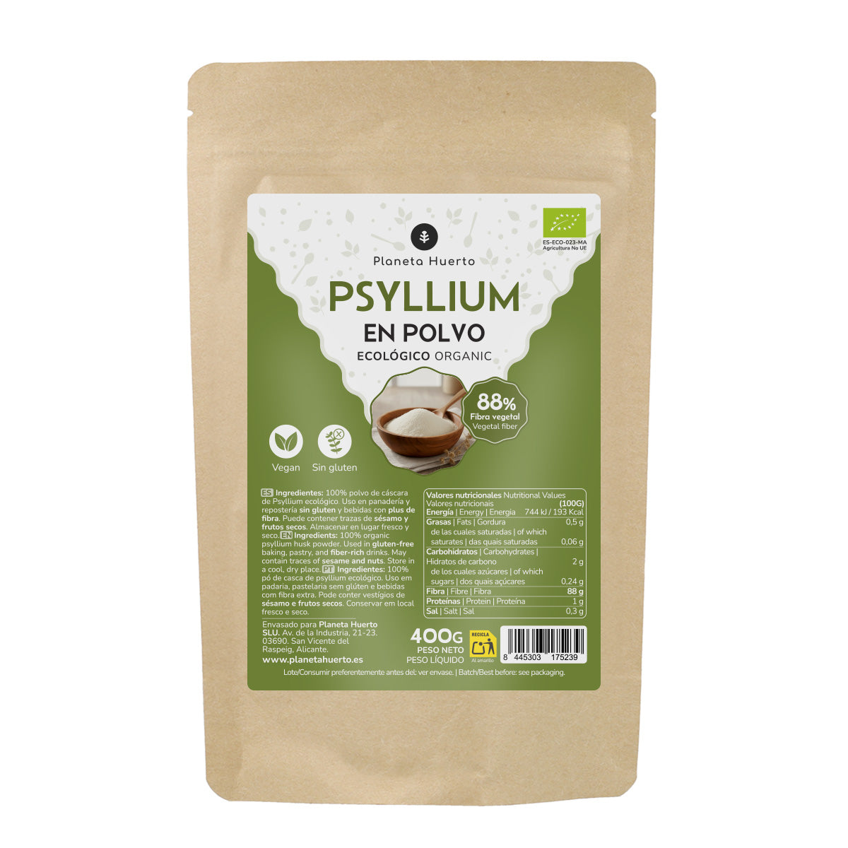 Psyllium w proszku Eco Planeta Huerto 400 g