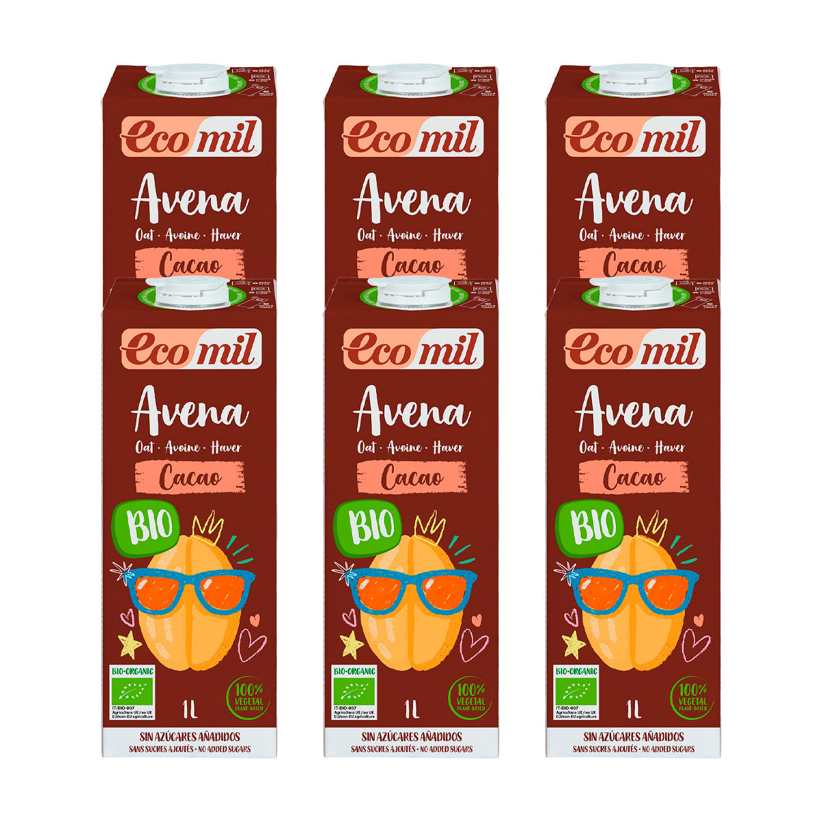 Zestaw 6 x Napój owsiany Choco NaturGreen 1 l