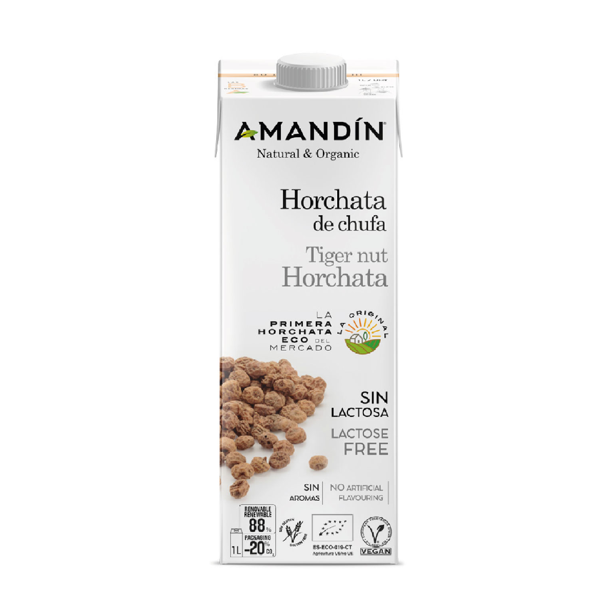 Horchata z orzechów ziemnych Eco Amandín 1 l
