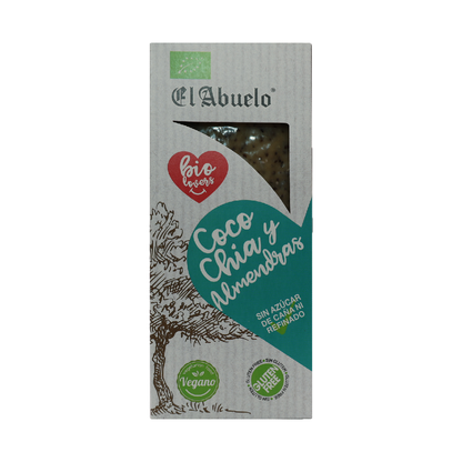 Wegański nugat kokosowo-migdałowy z chia ECO El Abuelo, 200 g
