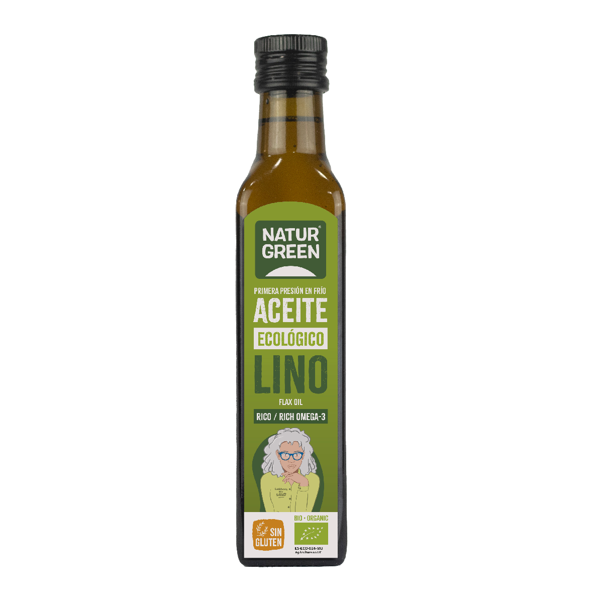 Olej lniany Bio NaturGreen, 250 ml