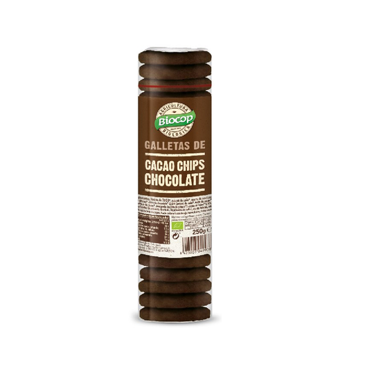 Ciasteczka kakaowe z kawałkami czekolady Bio Biocop 250 g
