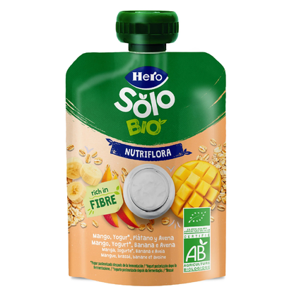 Saszetka Nutri Flora z mango, jogurtem, płatkami owsianymi i bananem 100 g Hero Solo