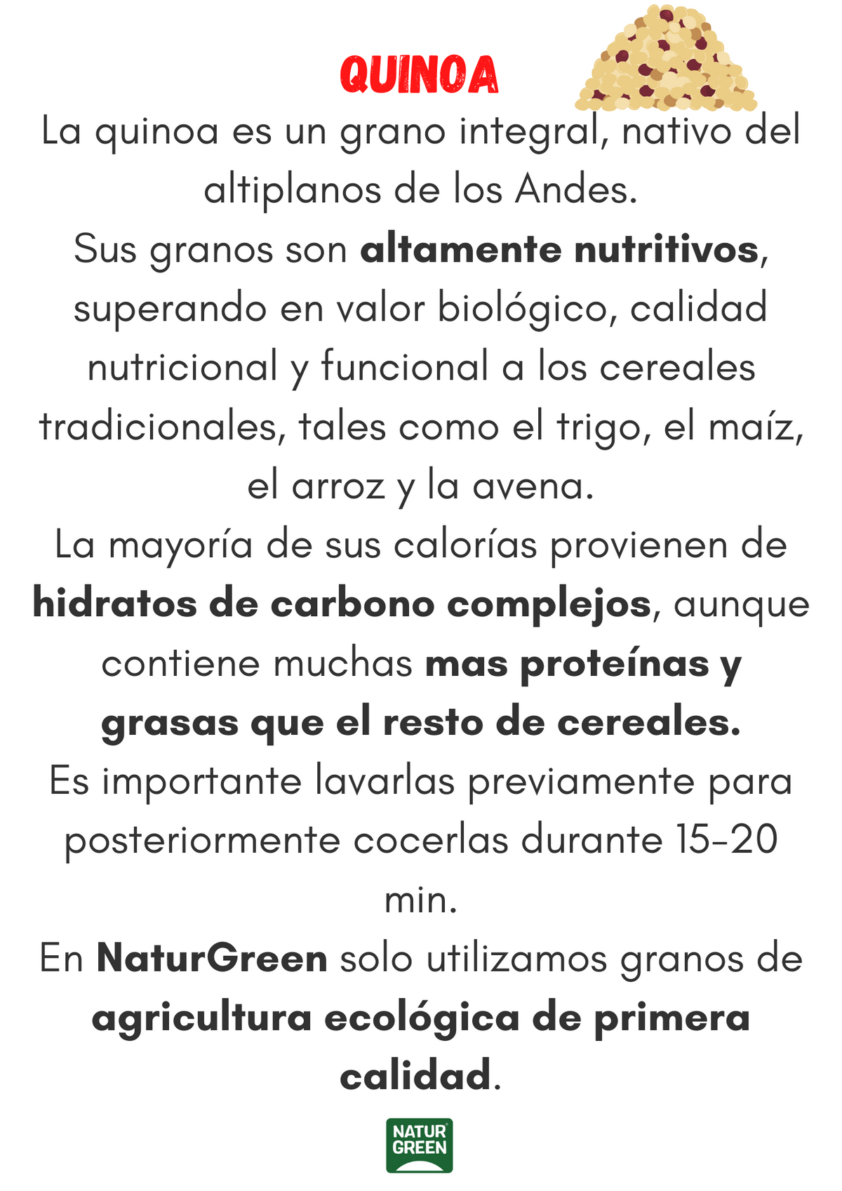 Komosa ryżowa NaturGreen 450 g
