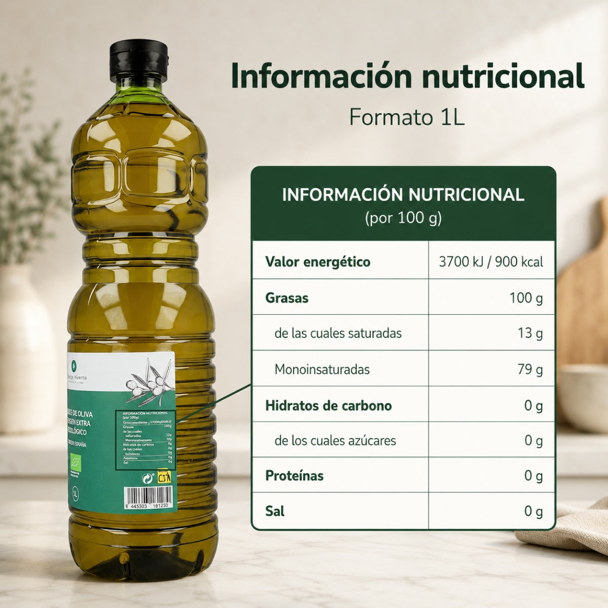 Oliwa z oliwek Extra Virgin ECO Planeta Huerto 1 L